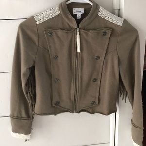 army green girls jacket